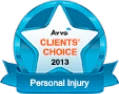 Avvo Clients Choice 2013 - Personal Injury - Badge